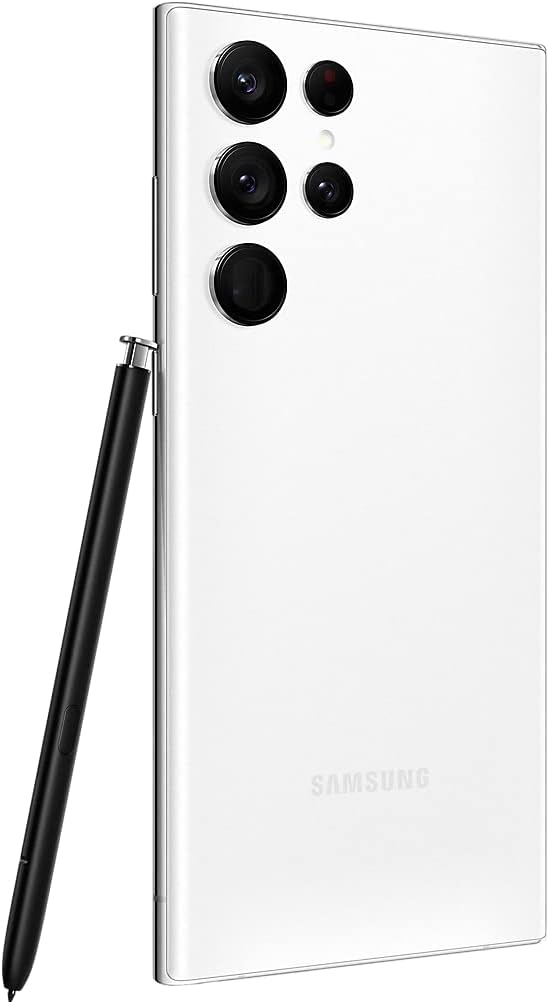 SAMSUNG Galaxy S22 Ultra 5G Mobile Phone 256GB SIM Free Android Smartphone Phantom White - International Version