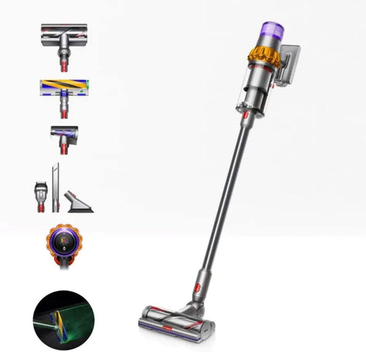 Dyson V15 Detect Absolute Cordless Vacuum Cleaner Yellow & Nickel, V15DETECT