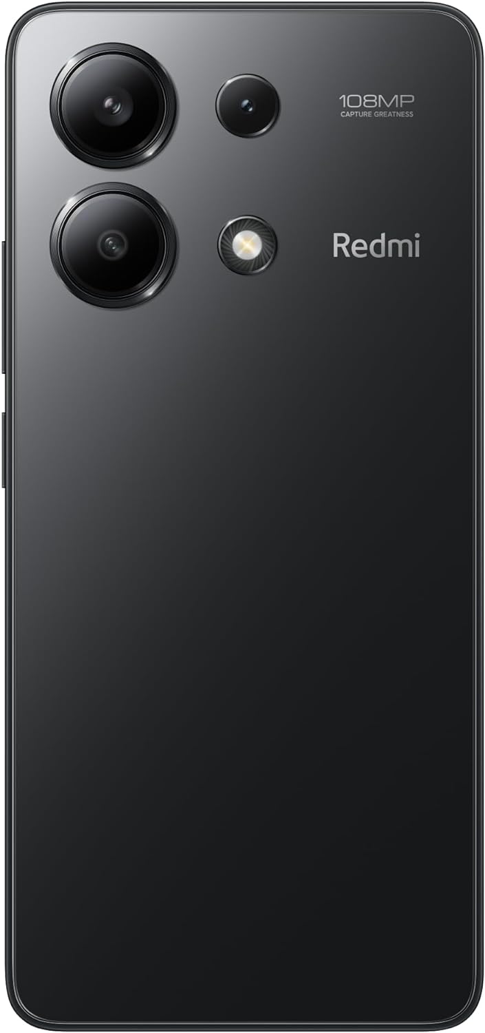 Xiaomi Redmi Note 13 (Midnight Black 8GB RAM, 256 Storage) - Super-clear 108MP triple camera |120Hz FHD+AMOLED display | Immersive viewing with ultra-thin bezels
