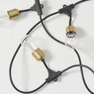 Glow Solar Hanging String Lights